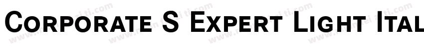 Corporate S Expert Light Italic OsF字体转换